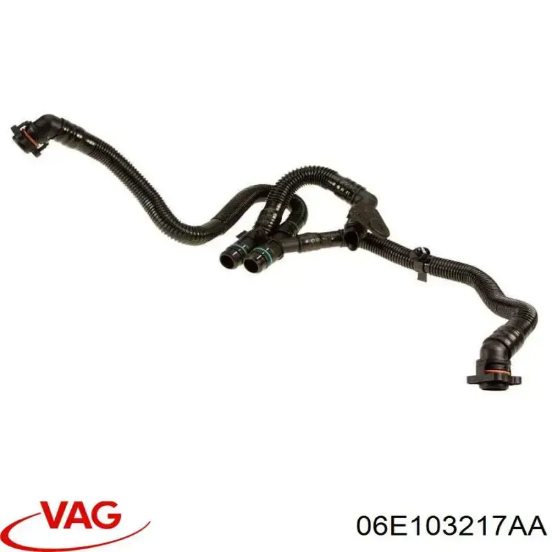 Cano derivado de ventilação de cárter (de separador de óleo) VAG 06E103217AA preço, a partir de 224,33 USD