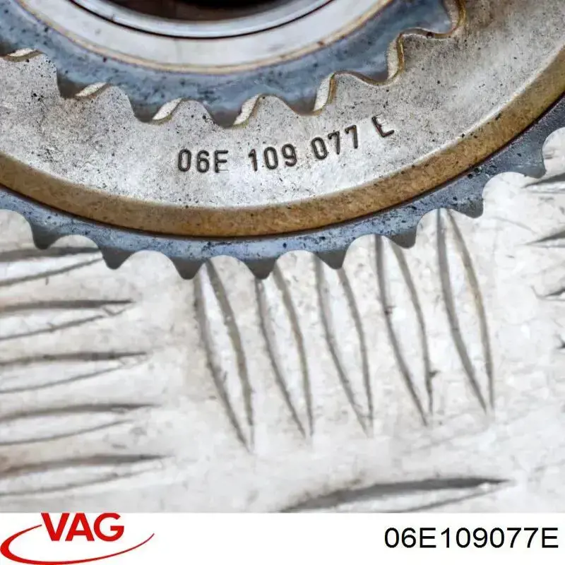Engrenagem de cadeia da roda dentada da árvore distribuidora de motor VAG 06E109077E preço, a partir de  USD
