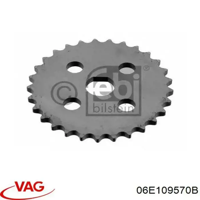 06E109570B VAG Roda dentada de acionamento de bomba de óleo