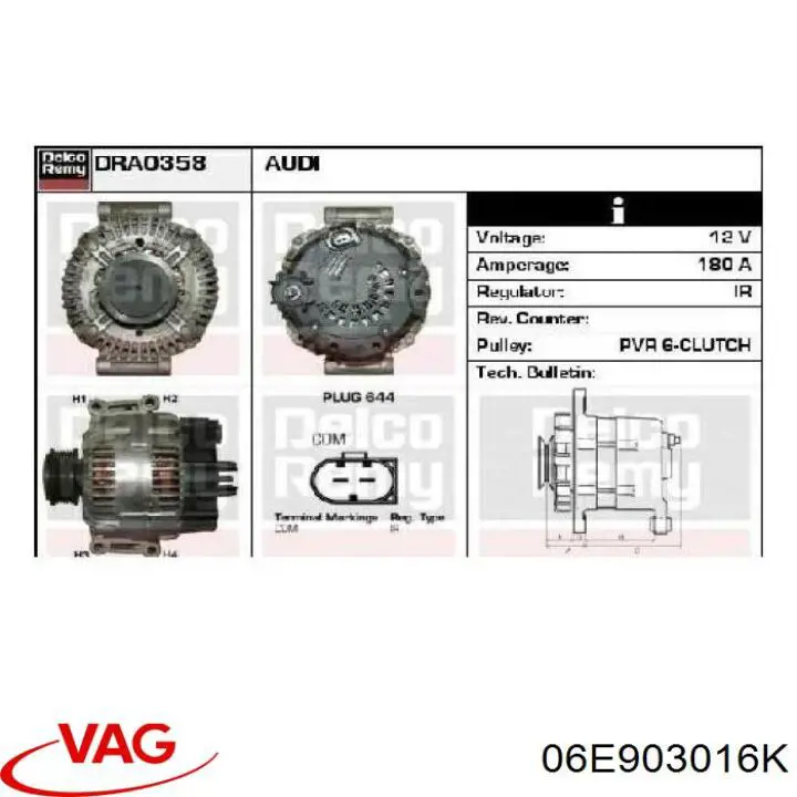 Compre 06E903016K VAG Gerador