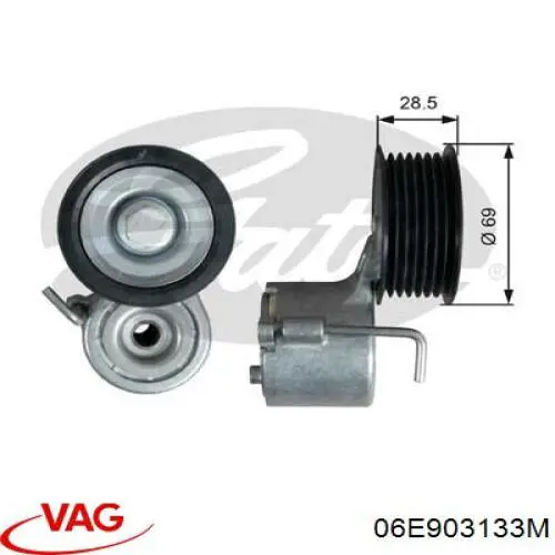 Reguladora de tensão da correia de transmissão VAG 06E903133M preço, a partir de 10,29 USD