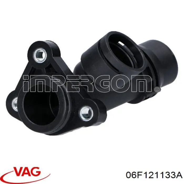 06F121133A VAG Flange do sistema de esfriamento (união em T)