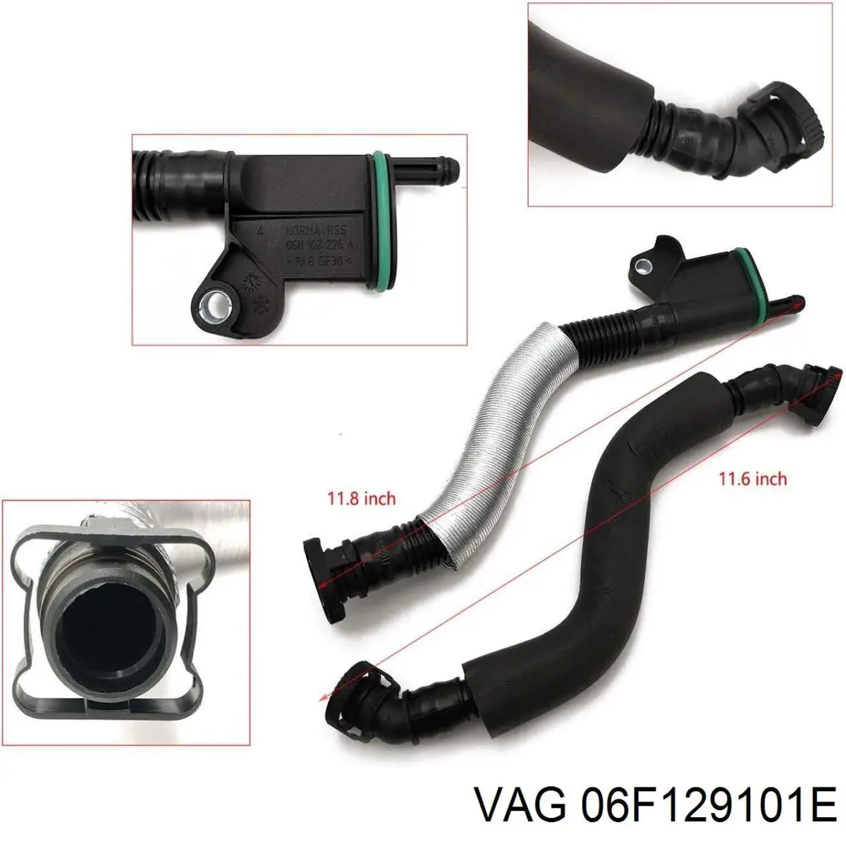 Compre 06F129101E VAG Válvula PCV de ventilação dos gases de cárter