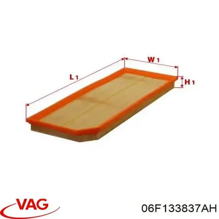 06F133837AH VAG Caixa de filtro de ar