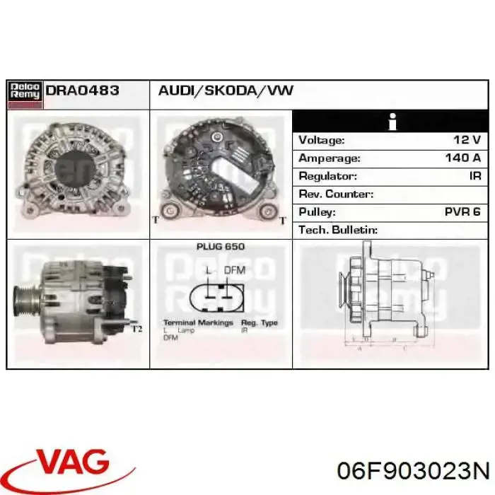 06F903023N VAG Gerador