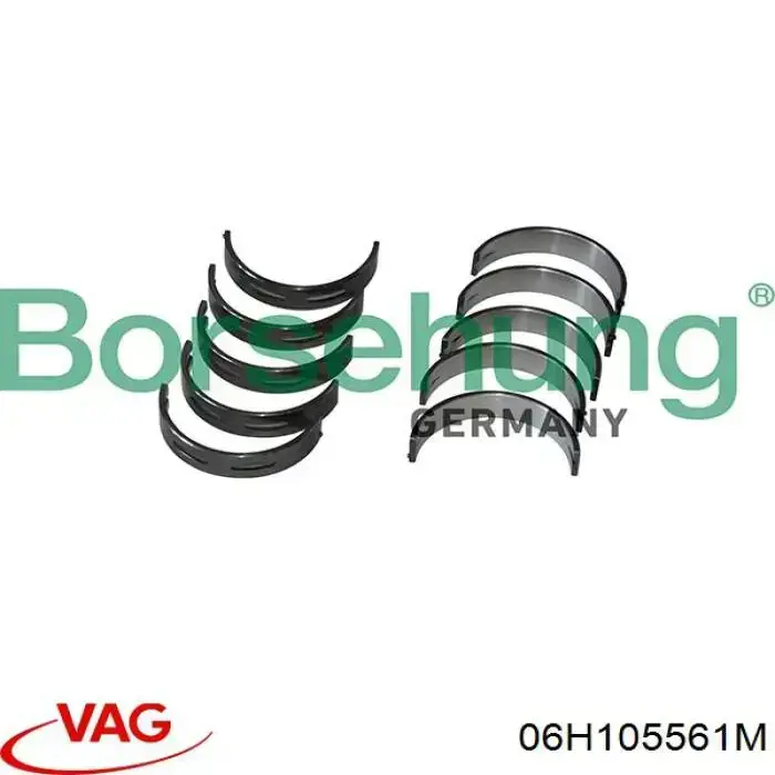 06H105561M VAG Folhas inseridas principais de cambota, kit, padrão (STD)