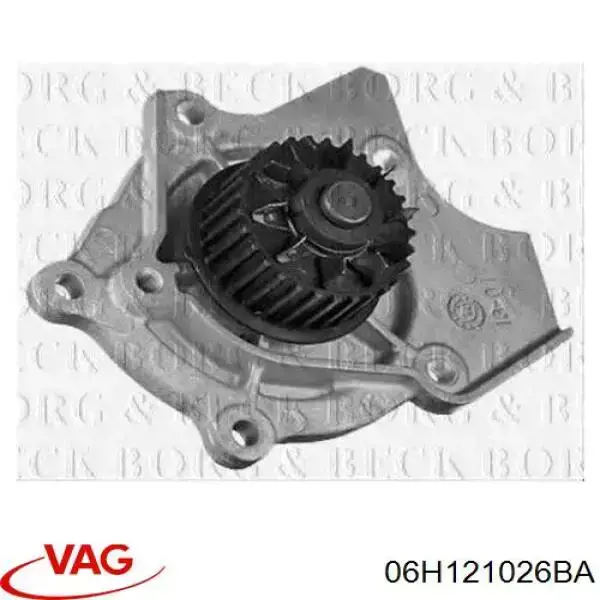 Bomba de água (bomba) de esfriamento, montada com caixa VAG 06H121026BA preço, a partir de 161,94 USD