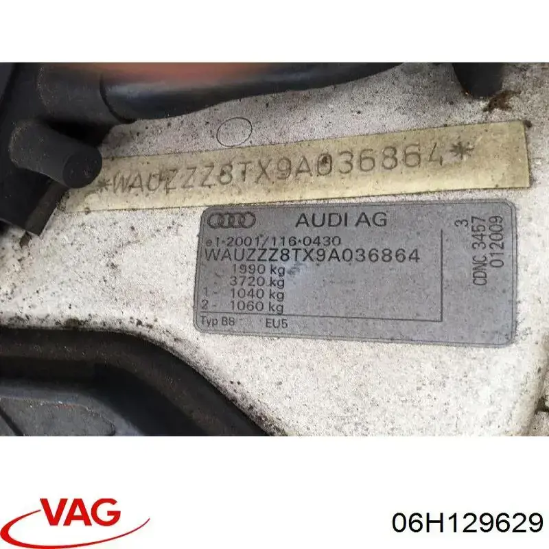 Compre 06H129629 VAG Cano derivado de ar, saída de filtro de ar