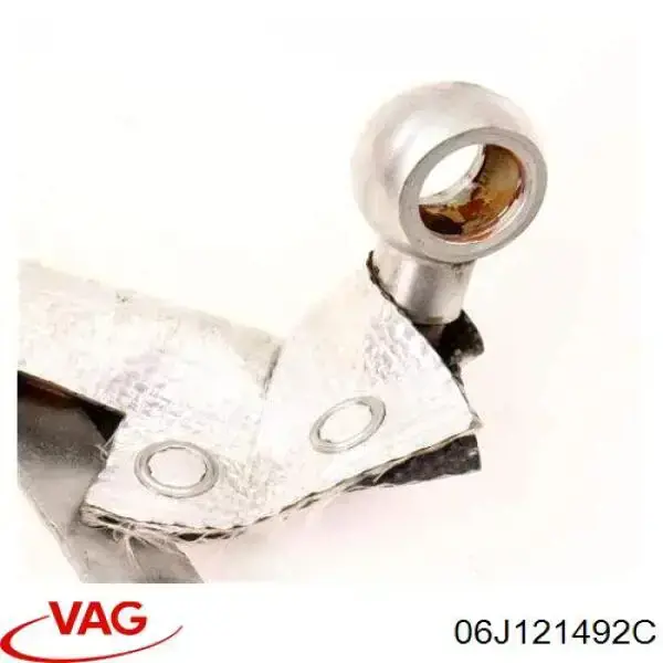 Compre 06J121492C VAG Mangueira (cano derivado) de esfriamento por líquido de turbina, linha de combustível de retorno