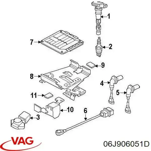 Sensor de pressão de combustível VAG 06J906051D preço, a partir de 71,47 USD