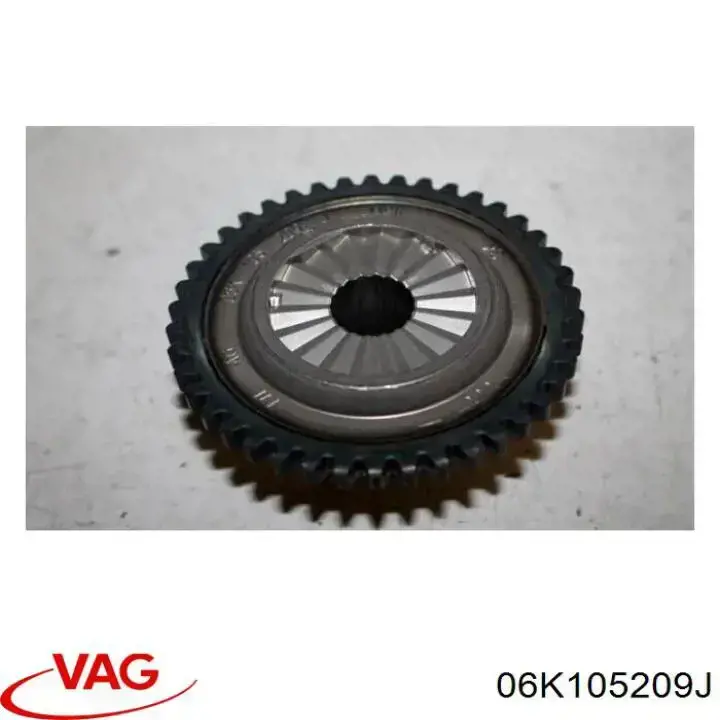 Engrenagem de cadeia da roda dentada de acionamento de cambota de motor VAG 06K105209J preço, a partir de 167,78 USD