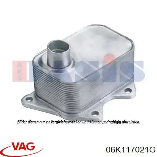 Radiador de óleo (frigorífico), debaixo de filtro VAG 06K117021G preço, a partir de 48,90 USD