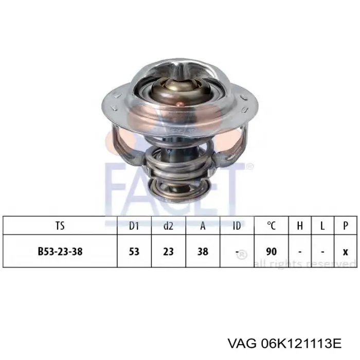 Termostato VAG 06K121113E preço, a partir de 20,37 USD