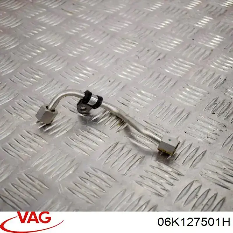 06K127501H VAG Tubo de combustível, desde a Bomba de Combustível de Pressão Alta até a sonda de combustível
