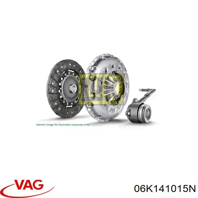 Kit de embraiagem (3 peças) VAG 06K141015B preço, a partir de 193,56 USD