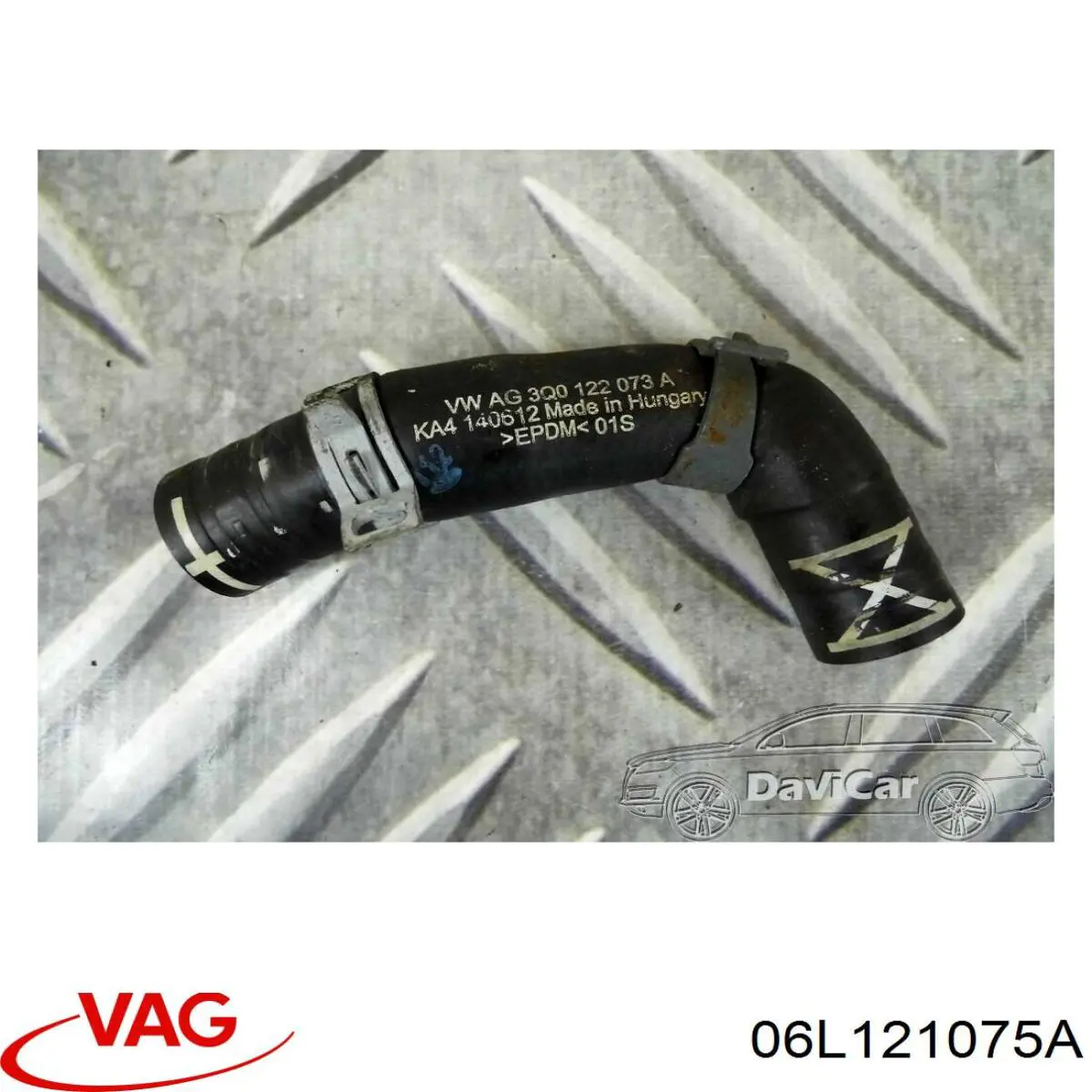 Compre 06L121075B VAG Mangueira (cano derivado) do sistema de esfriamento