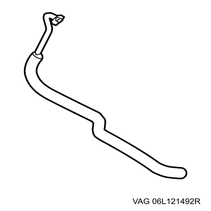 06L121492R VAG Mangueira (cano derivado) do sistema de esfriamento