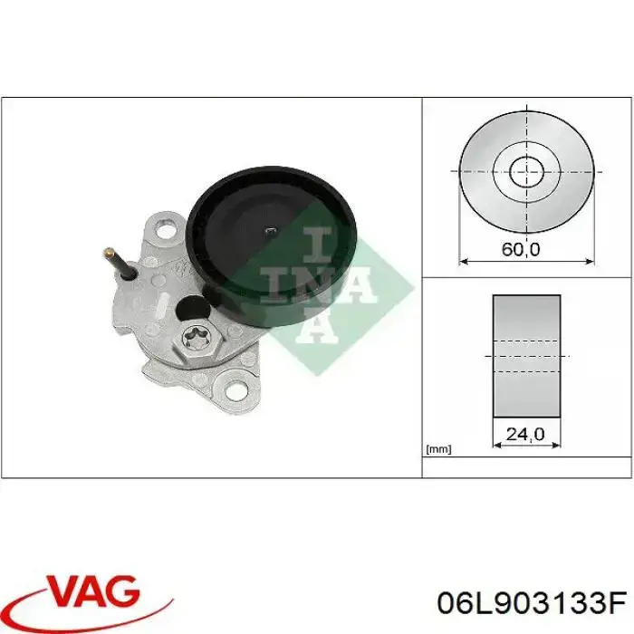 Rolo de reguladora de tensão da correia de transmissão VAG 06L903133F preço, a partir de 32,58 USD