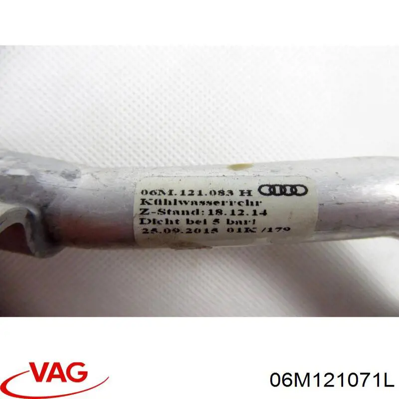Compre 06M121071L VAG Mangueira (cano derivado) de esfriamento por líquido de turbina, fornecimento