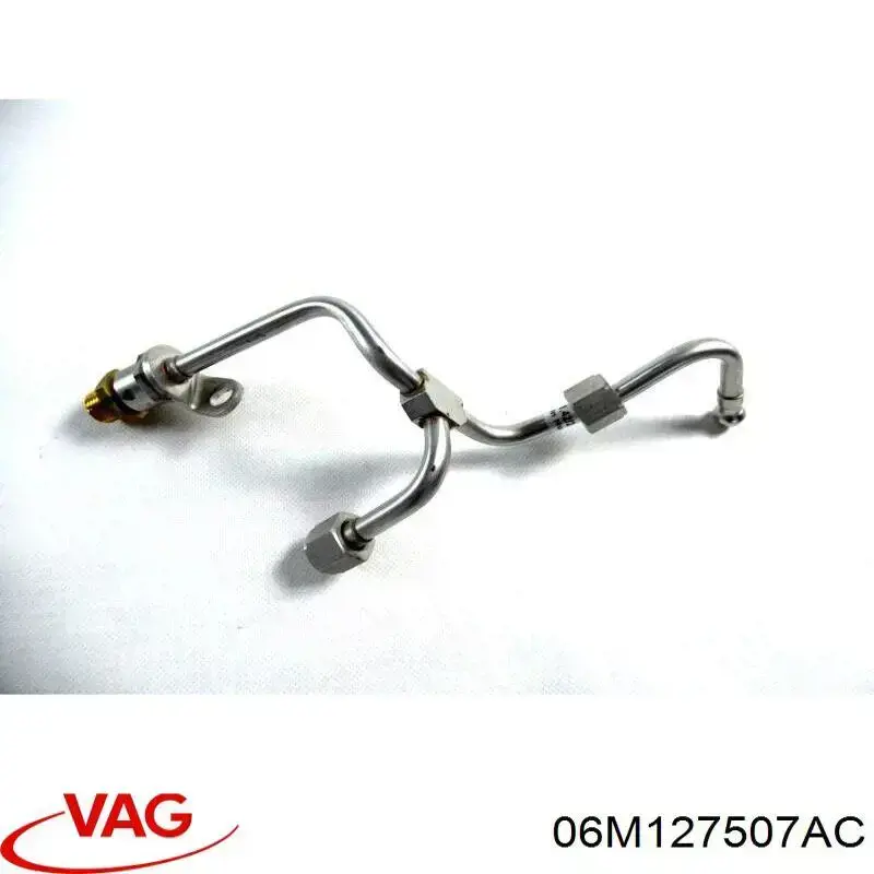 06M127507AC VAG Tubo de combustível, desde a Bomba de Combustível de Pressão Alta até a sonda de combustível