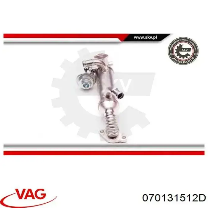 Radiador do sistema EGR de recirculação dos gases de escape VAG 070131512D preço, a partir de 213,48 USD