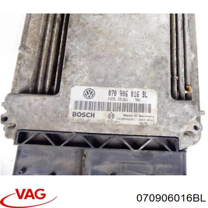 070906016BL VAG Módulo de direção (Centralina eletrônica) de motor