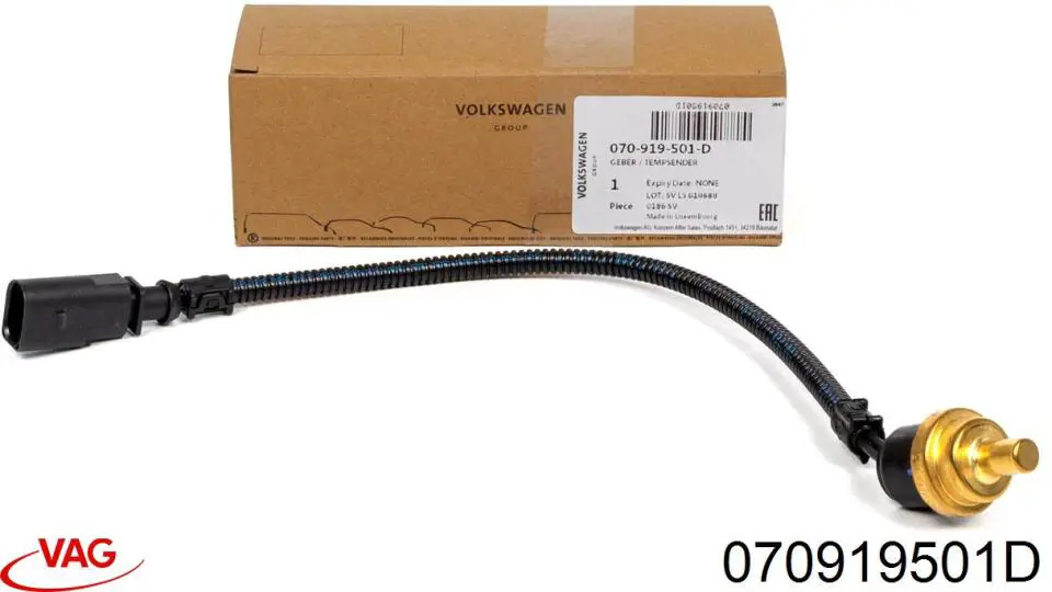 Sensor de temperatura do fluido de esfriamento VAG 070919501D preço, a partir de 22,63 USD