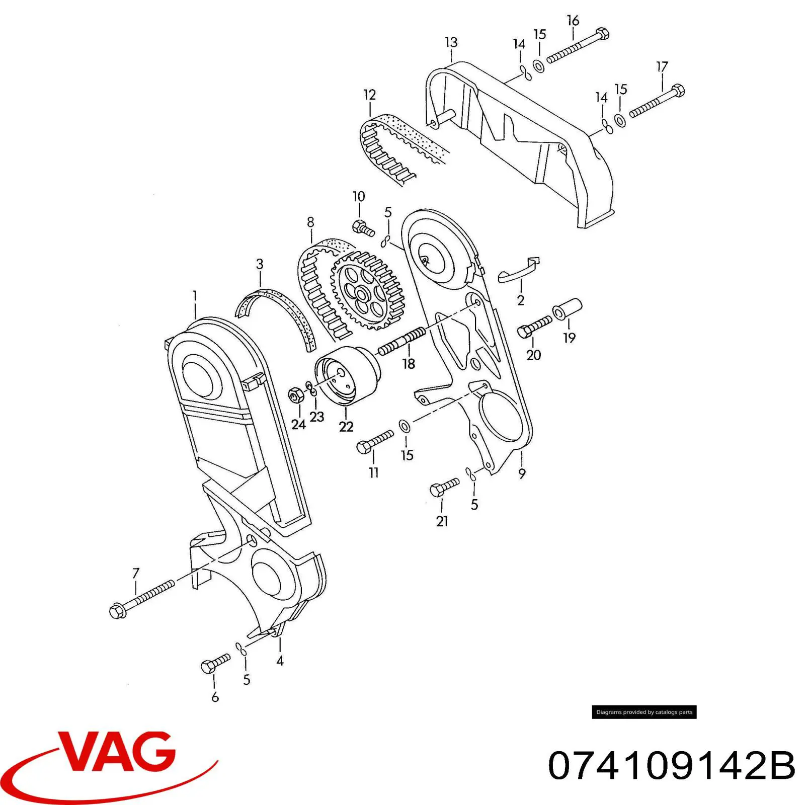  VAG 074109142B preço, a partir de  