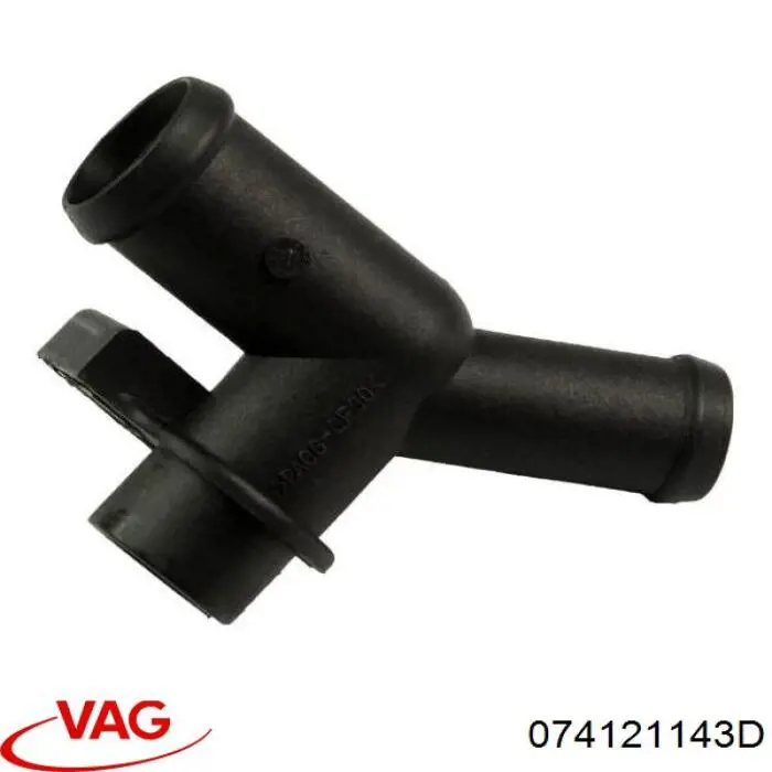 Flange do sistema de esfriamento (união em T) VAG 074121143D preço, a partir de 2,94 USD