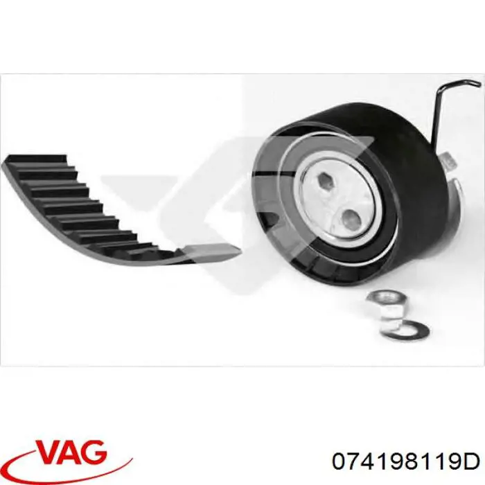 Compre 074198119L VAG Correia do mecanismo de distribuição de gás, kit
