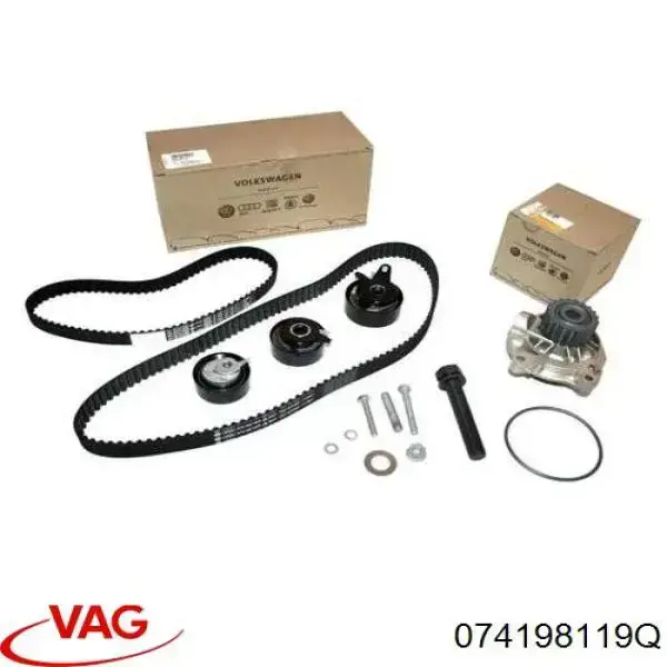 Correia do mecanismo de distribuição de gás, kit VAG 074198119Q preço, a partir de 168,33 USD