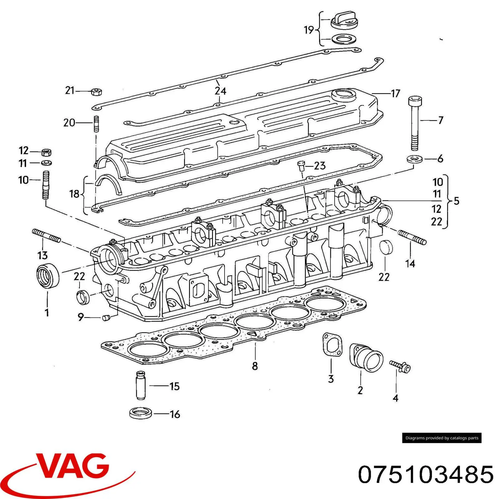  VAG 075103485 preço, a partir de 31,41 USD