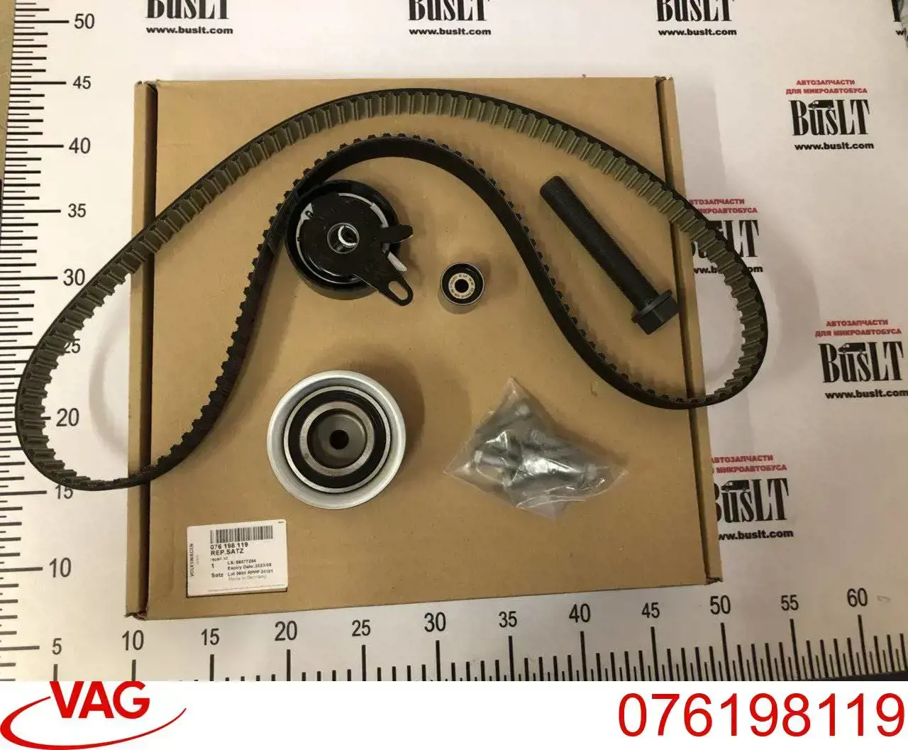 076198119 VAG Correia do mecanismo de distribuição de gás, kit