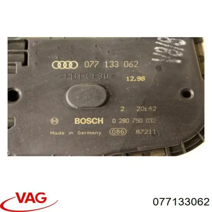 Válvula de borboleta montada VAG 77133062 preço, a partir de 2404,16 USD