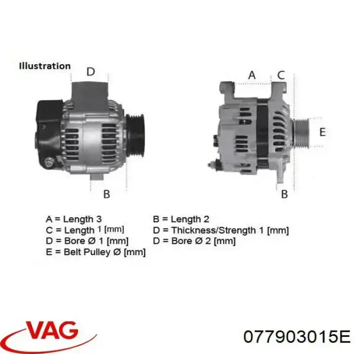 Compre 077903015E VAG Gerador