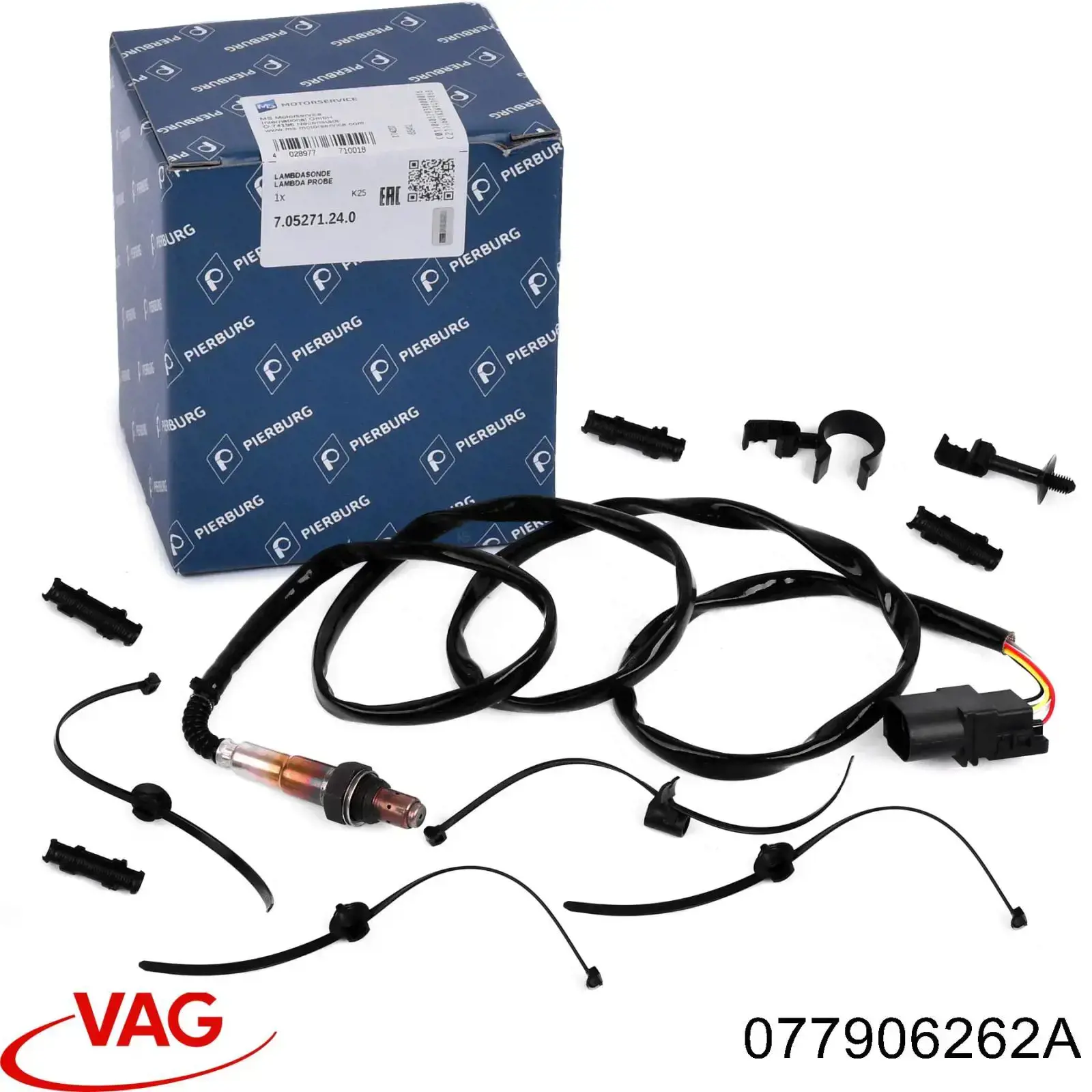 Compre 077906262A VAG Sonda lambda, sensor esquerdo de oxigênio até o catalisador