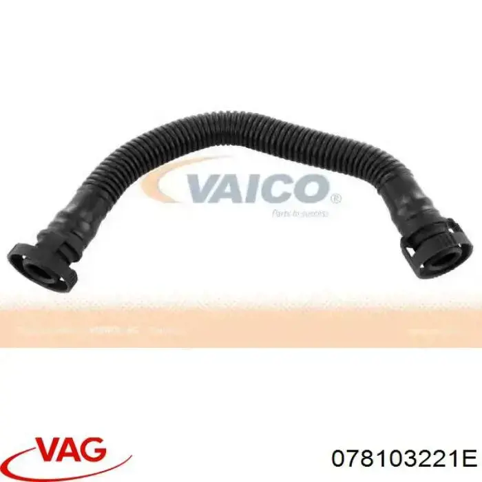 078103221 VAG Cano derivado de ventilação de cárter (de separador de óleo)