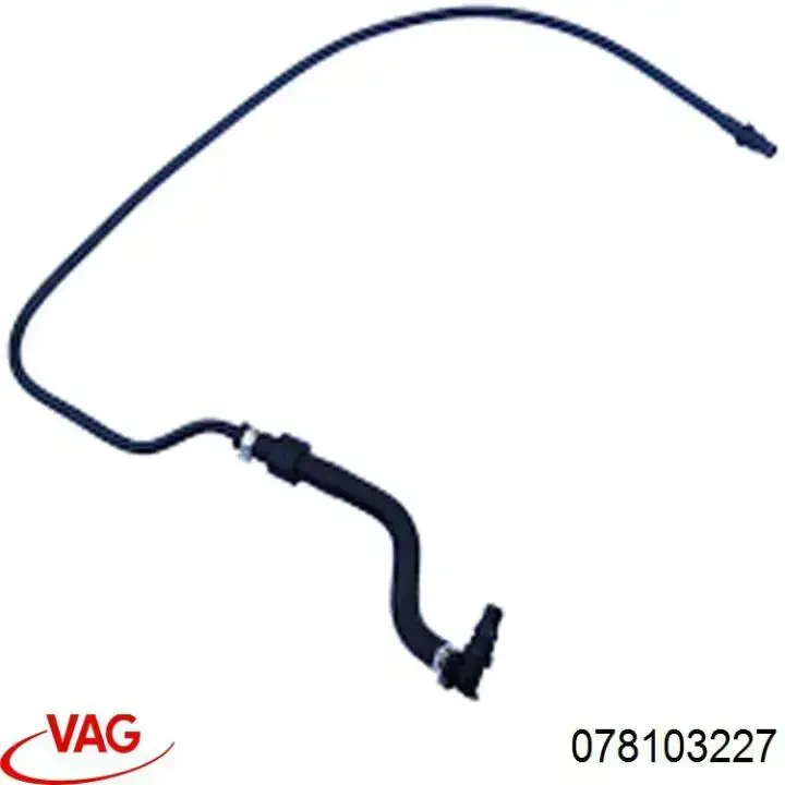 Compre 078103227 VAG Cano derivado de ventilação de cárter (de separador de óleo)
