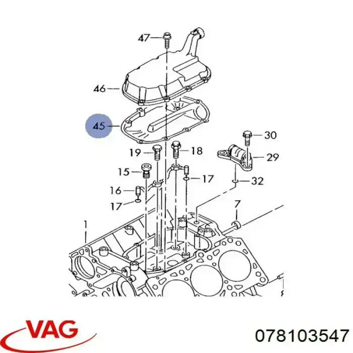  VAG 078103547 preço, a partir de  