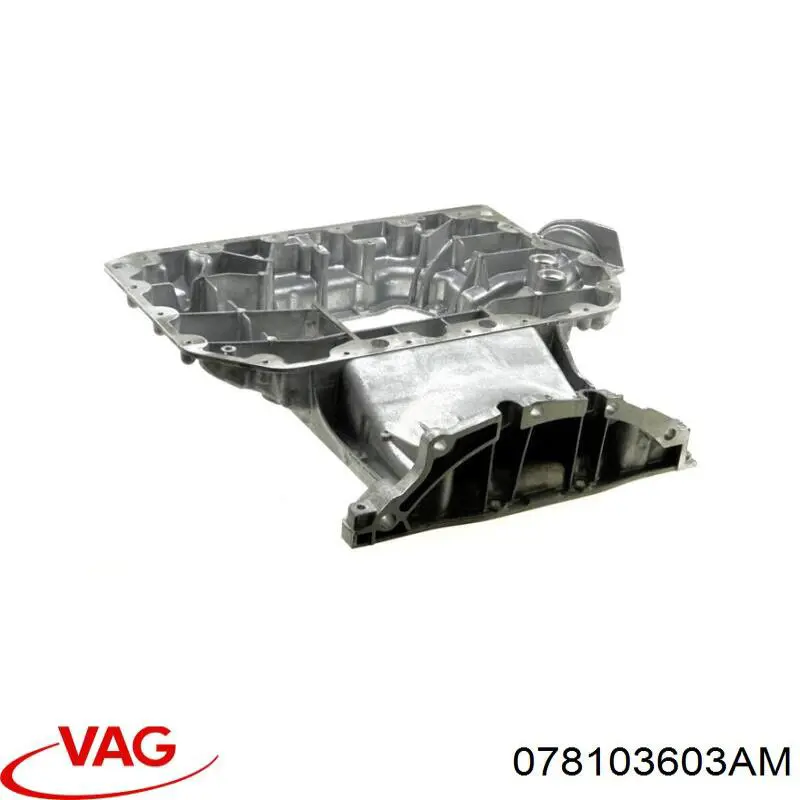 Compre 078103603AM VAG Panela de óleo de cárter do motor, parte superior
