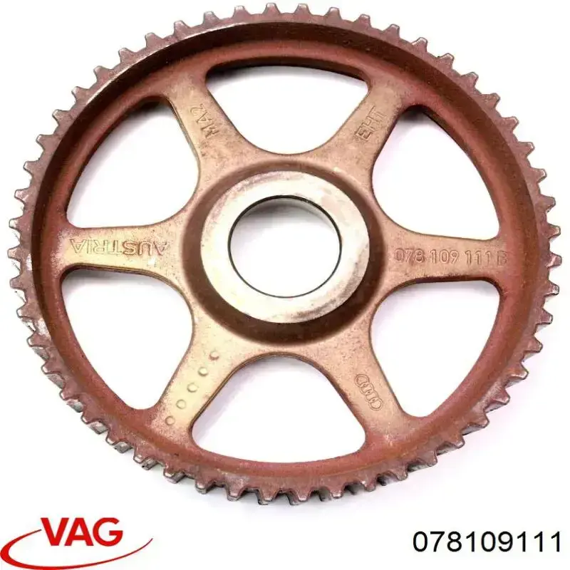Engrenagem de cadeia da roda dentada da árvore distribuidora de motor VAG 078109111 preço, a partir de 67,66 USD