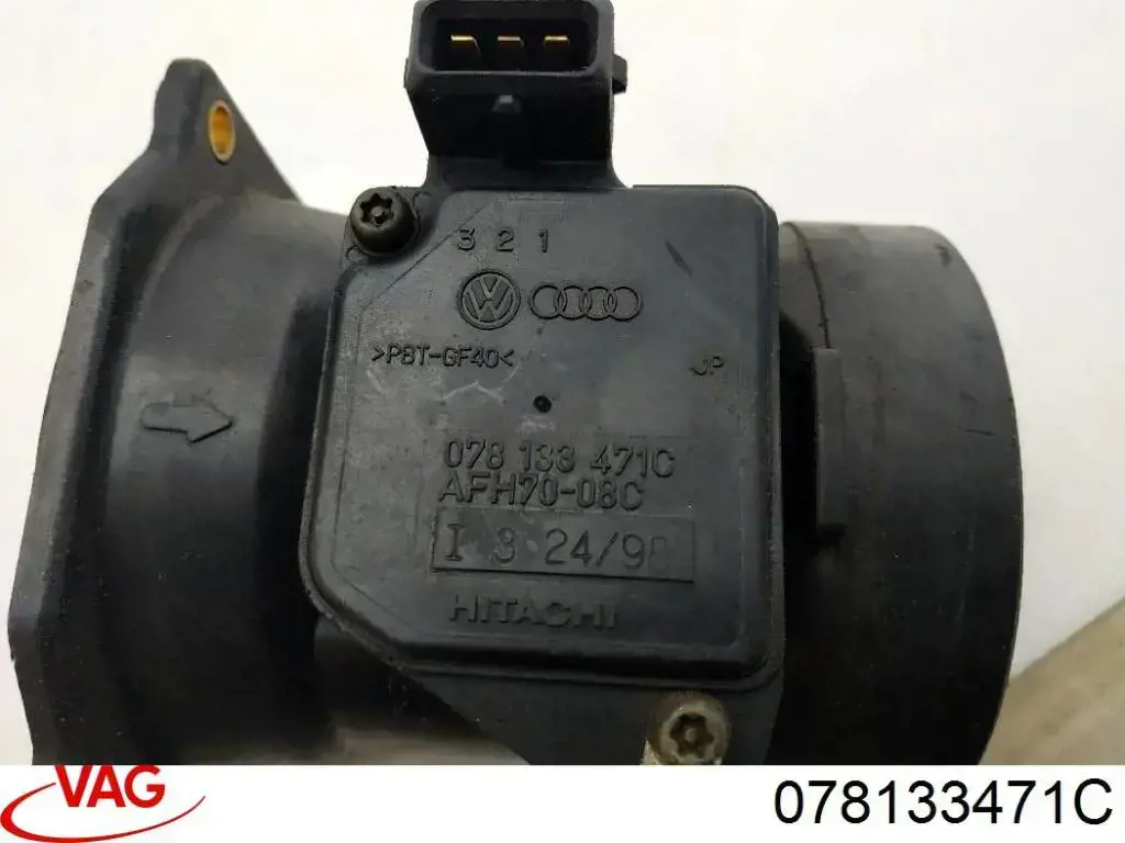 Compre 078133471C VAG Sensor de fluxo (consumo) de ar, medidor de consumo M.A.F. - (Mass Airflow)