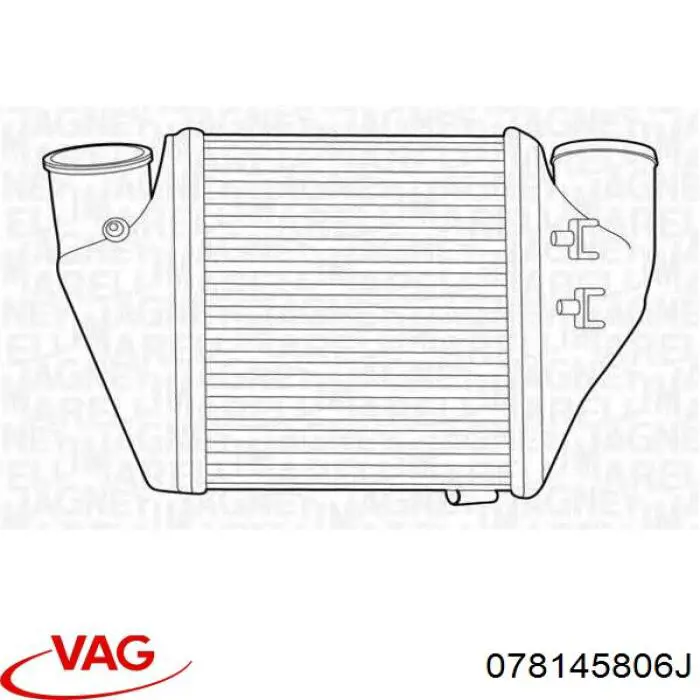 Compre 078145806J VAG Radiador de intercooler