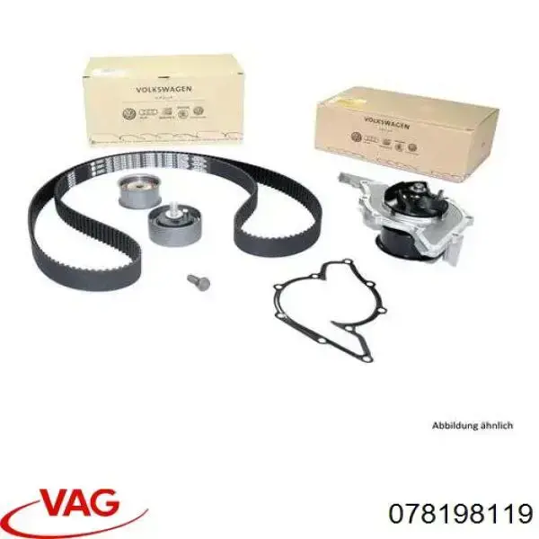 078198119 VAG Correia do mecanismo de distribuição de gás, kit
