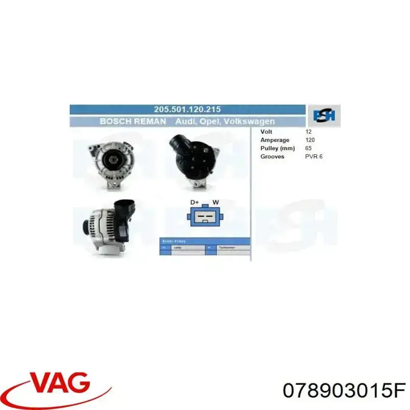 Compre 078903015F VAG Gerador