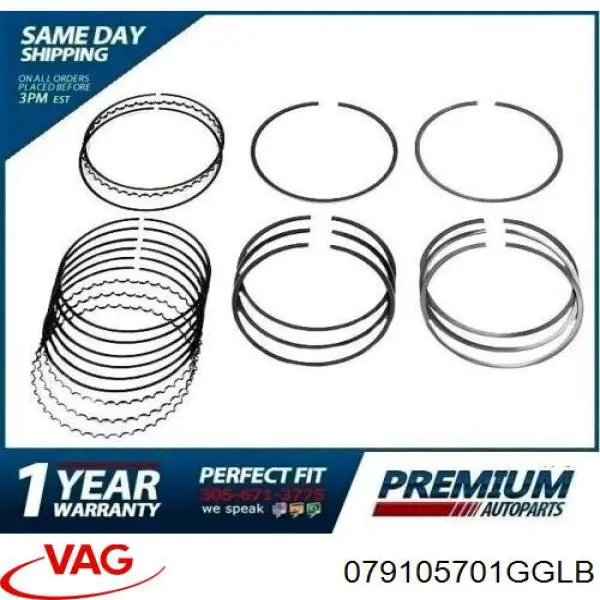 079105701GGLB VAG Folhas inseridas de cambota de biela, kit, padrão (STD)