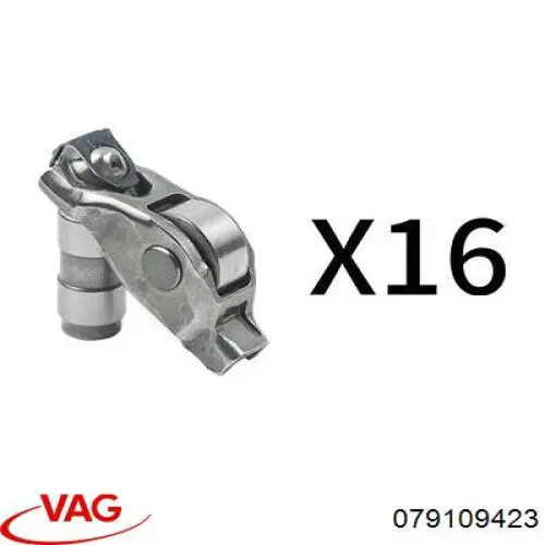 Compre 079109423 VAG Compensador hidrâulico (empurrador hidrâulico), empurrador de válvulas