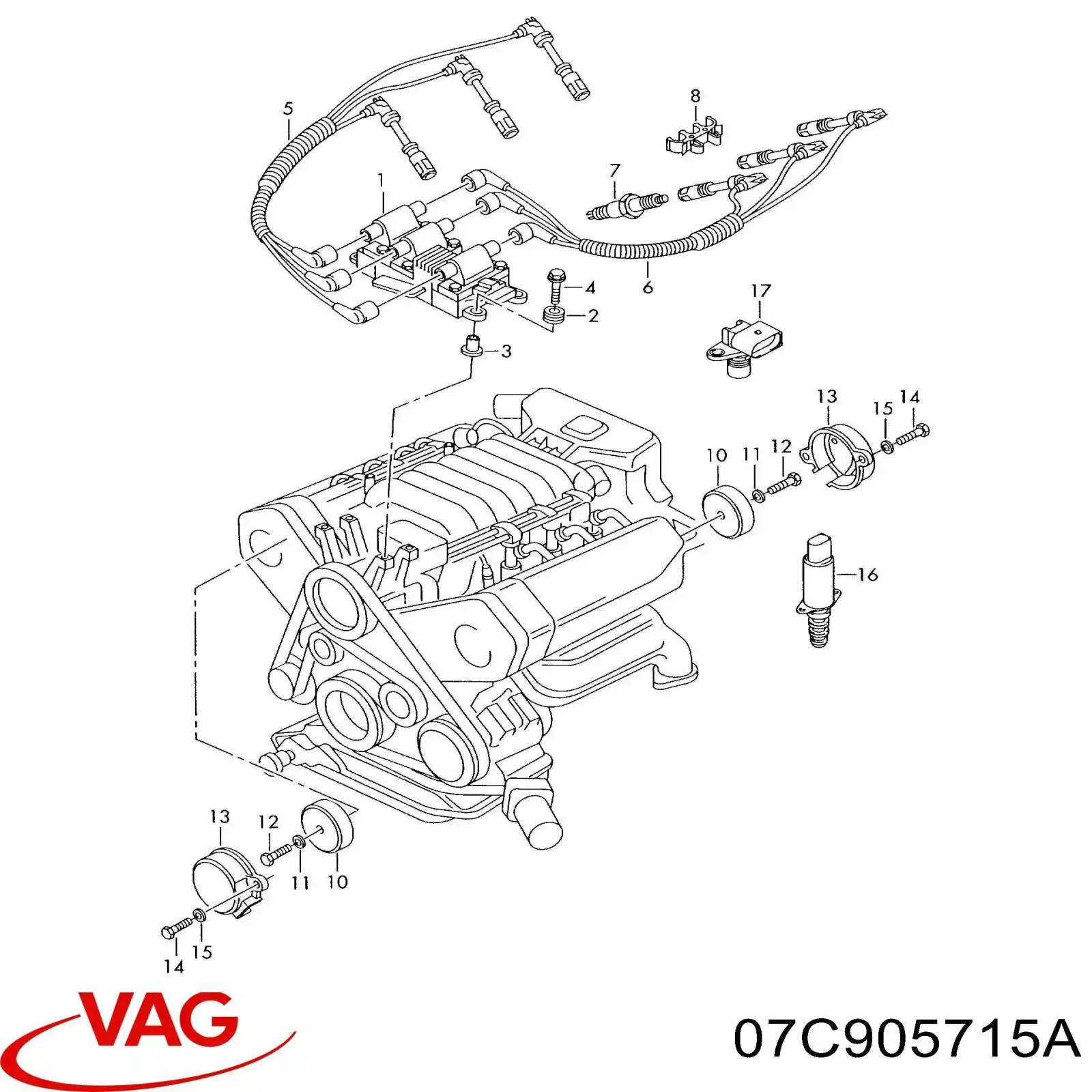 Bobina de ignição VAG 07C905715A preço, a partir de 56,14 USD