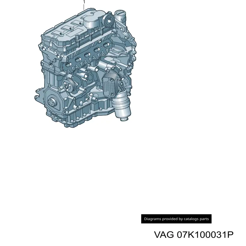 07K100031P VAG Motor montado