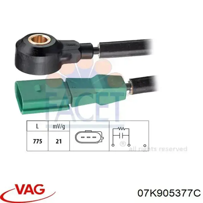 Compre 07K905377C VAG Sensor de detonação